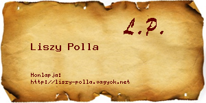 Liszy Polla névjegykártya
